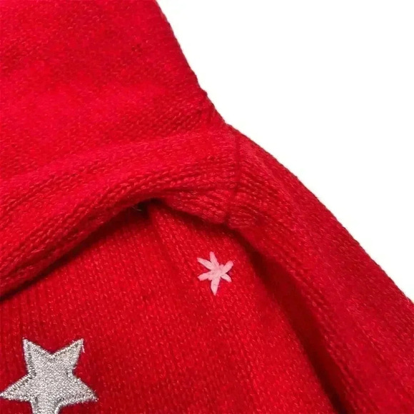 Vintage Star Blue Women's Christmas Cardigan Sweater Red Size L - Picture 6 of 6